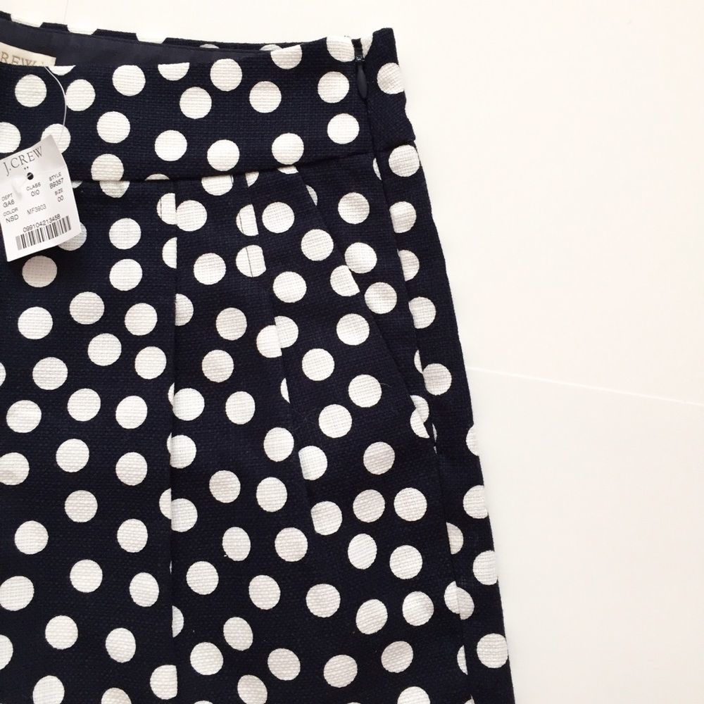 J. Crew Factory Polka Dot Short NEW - Picture 2 of 4
